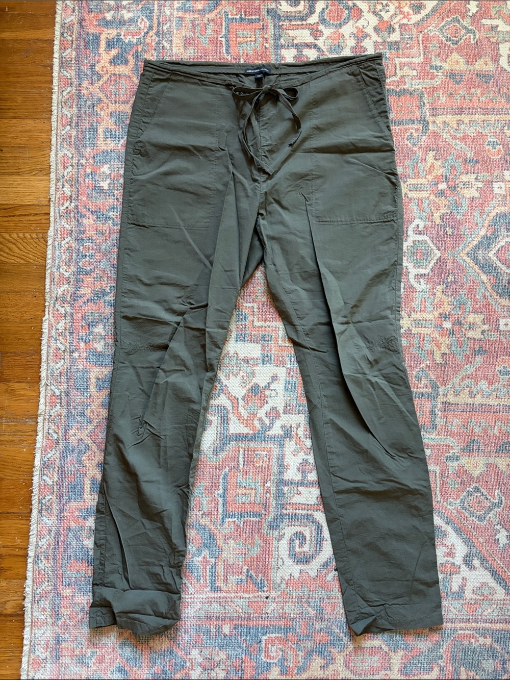 James Perse Los Angeles - Olive Drawstring Lightweight Pocket Pants Size 2/Med